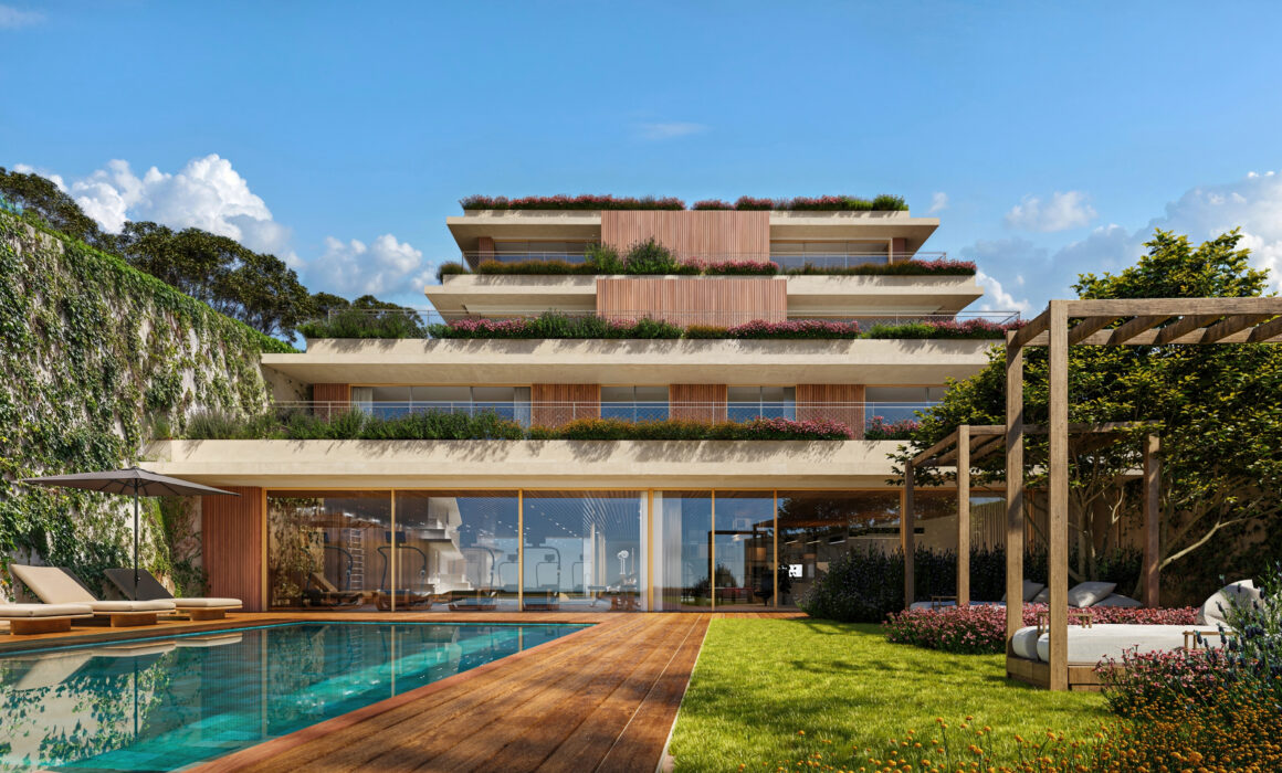 Beautifully landscaped gardens and outdoor spaces at Nomad Eden